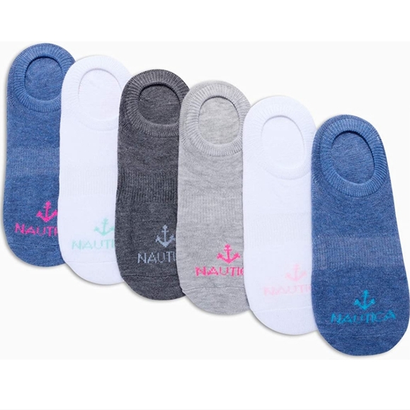 20% Off Nautica Women's Socks - No Show Arch Support (6 Pack) - Picture 4 of 6